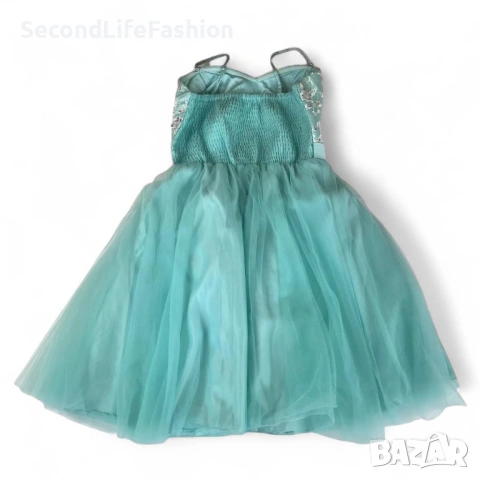 Официална  бална рокля с дантела мини, коктейлна размер M-L , снимка 7 - Рокли - 53221772