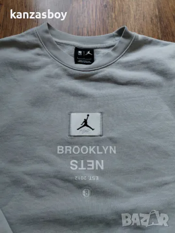 NIKE Jordan NBA Brooklyn Nets - страхотна мъжка блуза Л, снимка 2 - Спортни дрехи, екипи - 49247132