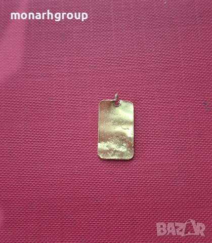 Златна плочка /999/, снимка 2 - Колиета, медальони, синджири - 53331141