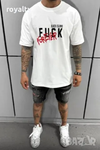 Мъжка блуза с къс ръкав Два цвята 