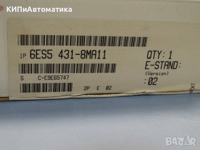 електронен модул Siemens 6ES5 431-8МА11, снимка 10 - Резервни части за машини - 36969425