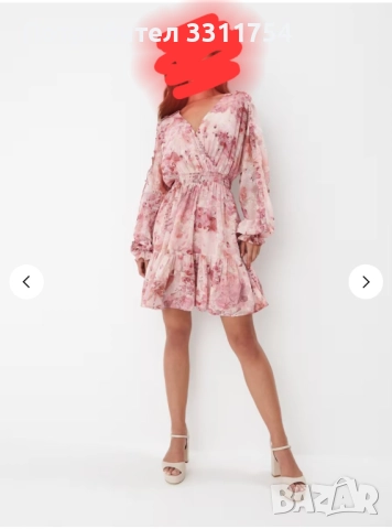 Рокля на цветя, снимка 2 - Рокли - 52501743