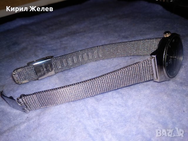 OMEGA QUARTZ КРАСИВ СТИЛЕН КВАРЦОВ УНИСЕКС ЧАСОВНИК с ВЕРИЖКА от БЛАГОРОДНА НЕРЪЖДАЕМА СТОМАНА 37135, снимка 7 - Мъжки - 40431958