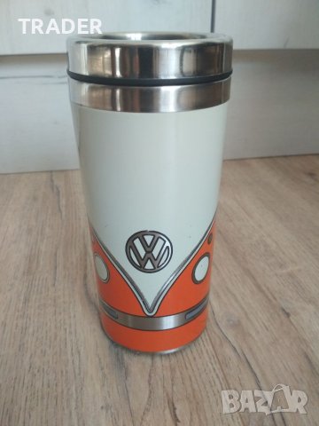 Неръждаема метална инокс термо чаша  термос Volkswagen