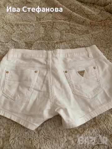 Дънкови  бели еластични къси панталонки , снимка 3 - Къси панталони и бермуди - 33022499