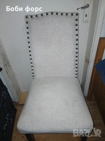 Уютен стол бял цвят , снимка 17 - Столове - 53578892