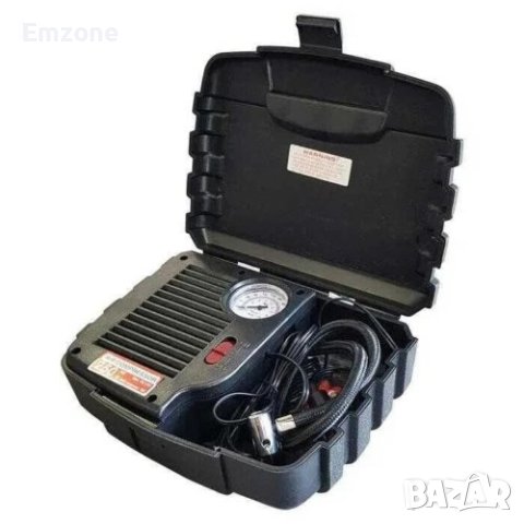 Едноцилиндров Въздушен Компресор за Гуми 12V 250Psi в куфар, снимка 2 - Аксесоари и консумативи - 40496831