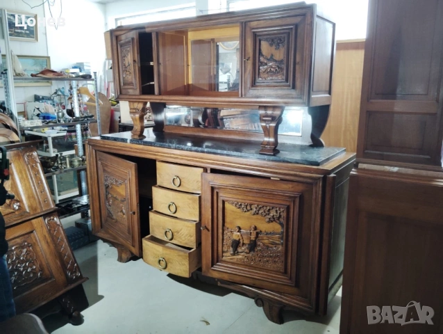 Шкаф с мраморен плот , снимка 4 - Шкафове - 53369338