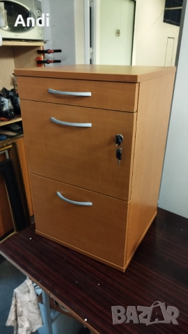 Офис шкаф с три чекмеджета  - контейнер за бюро 42,5/40.5/68,5см, снимка 7 - Шкафове - 52419130