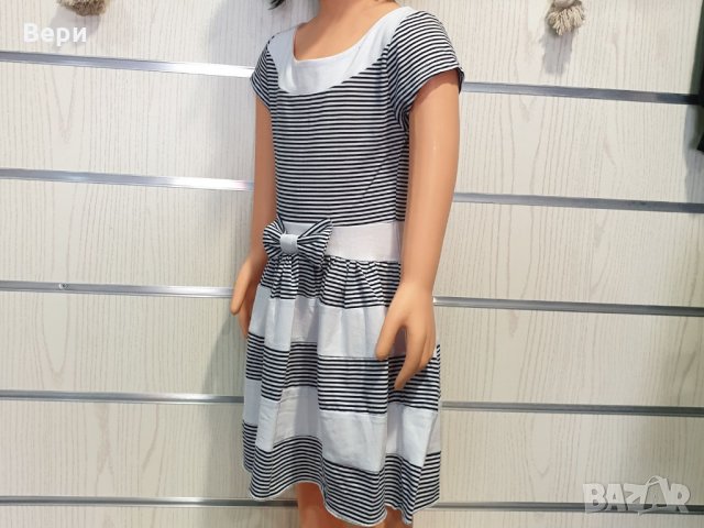 Нова детска моряшка рокличка с панделка, 12-18 месеца, снимка 10 - Бебешки рокли - 29038991