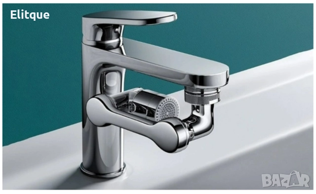 Универсален удължител за кран.  1080° Аератор  Удължаваща дюза за вода 22/24 мм, снимка 5 - Други стоки за дома - 52906065