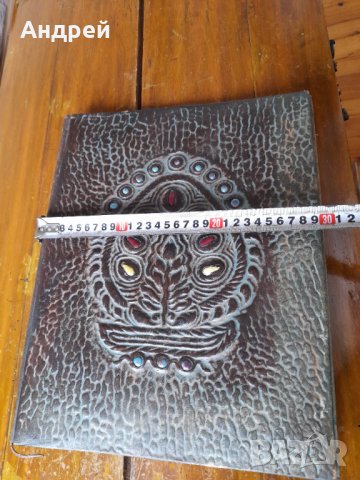 Стара кожена папка #10, снимка 4 - Антикварни и старинни предмети - 40192934