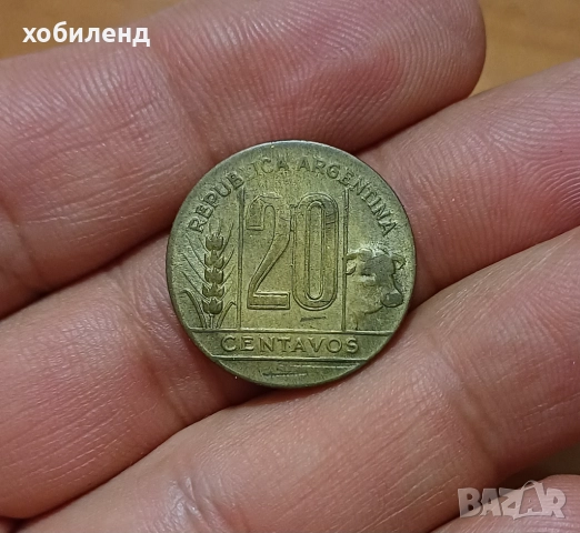20 центавос Аржентина 1946 редки 