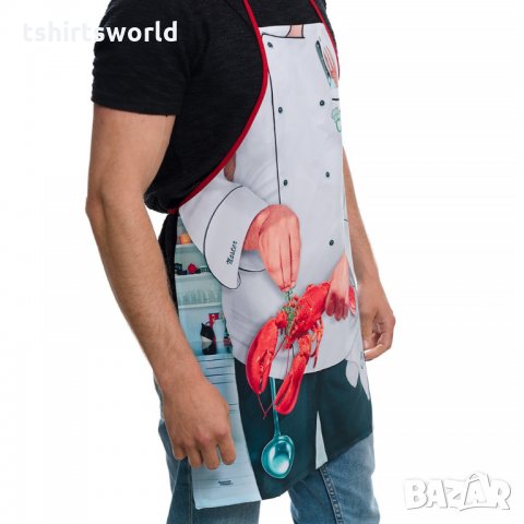 Нова мъжка забавна готварска престилка Готвач, снимка 3 - Други - 28316940