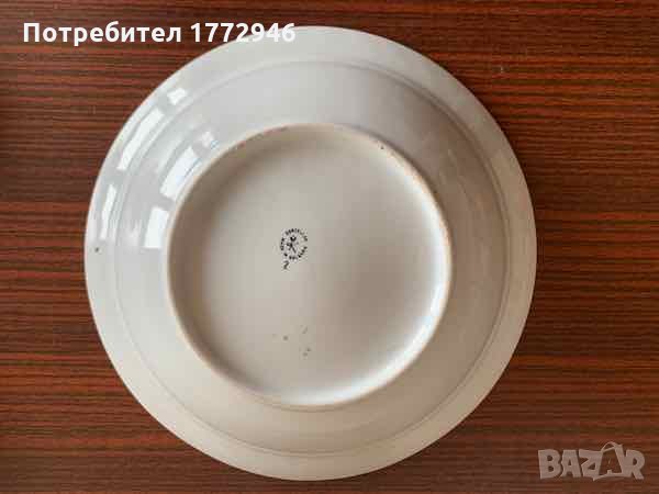 Дълбока порцеланова чиния - купа;  2 елепсовидни, снимка 4 - Чинии - 33072933