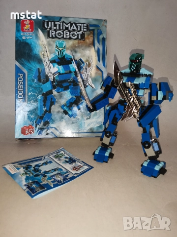 Играчка - робот от над 200 части тип "Лего"