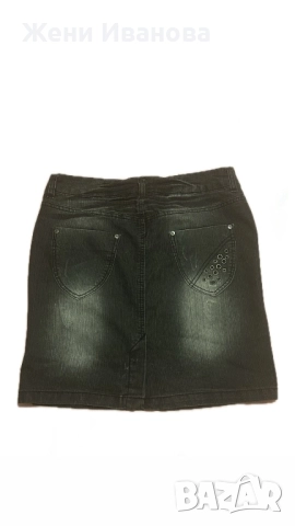 Дамска ретро дънкова пола , снимка 2 - Поли - 52586131