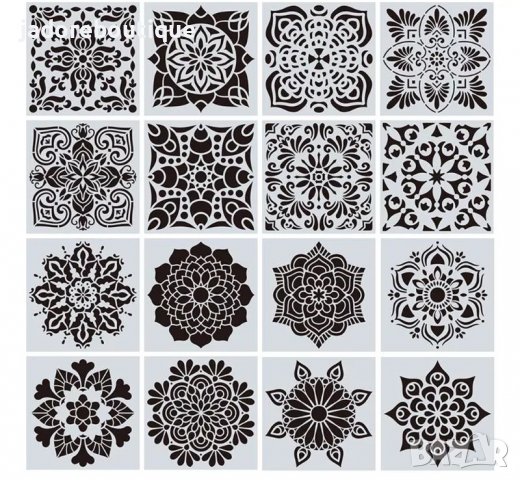 Шаблони стенсил мандала различни видове , снимка 4 - Други - 37119187