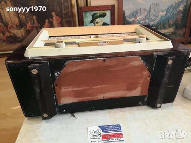 АНТИКА-СТАРО ФРЕНСКО ЛАМПОВО РАДИО 0512230835, снимка 12 - Радиокасетофони, транзистори - 43279279