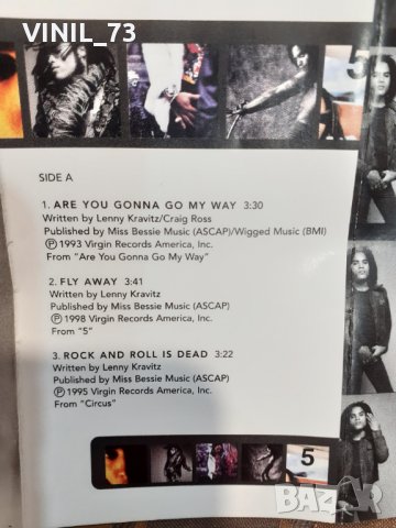  Lenny Kravitz – Greatest Hits, снимка 4 - Аудио касети - 32223443