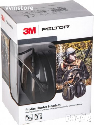 Активен антифон за лов 3M™ Peltor™ ProTac Hunter, снимка 5 - Екипировка - 33256140