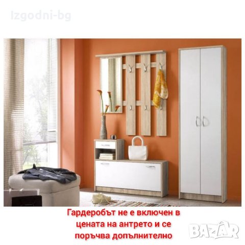 Антре от ПДЧ в цвят дъб сонома с огледало! Предлага се и гардероб от същата серия, снимка 1