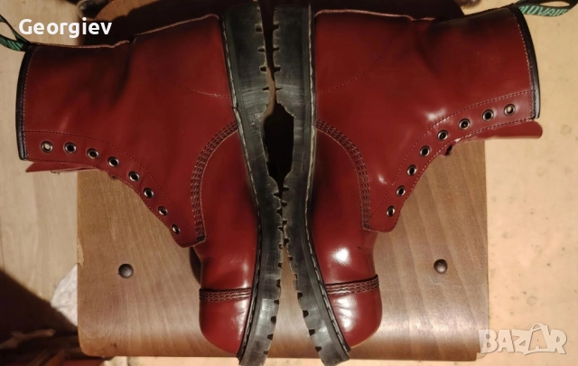 Кубинки Solovair steel toe 8 дупки made in England , снимка 8 - Мъжки боти - 51969665