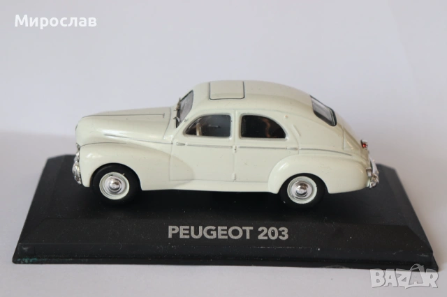 1:43 PEUGEOT 203 КОЛИЧКА РЕТРО МОДЕЛ, снимка 2 - Колекции - 53078060