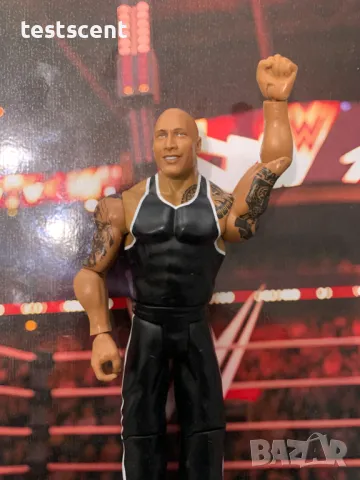 Екшън фигура WWE The Rock Скалата The Final Boss Basic mattel People's Champ figure играчка, снимка 8 - Други - 48829930