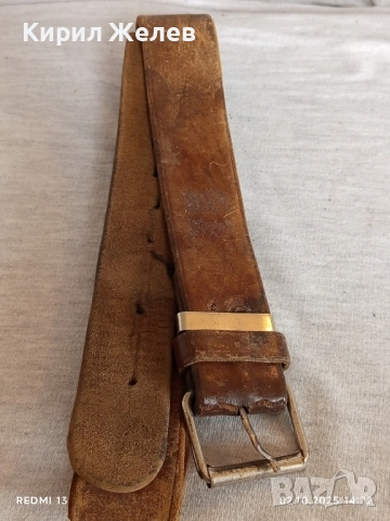 Винтидж кожен колан стар от соца за ДЕКОРАЦИЯ 31151, снимка 5 - Други ценни предмети - 51920311