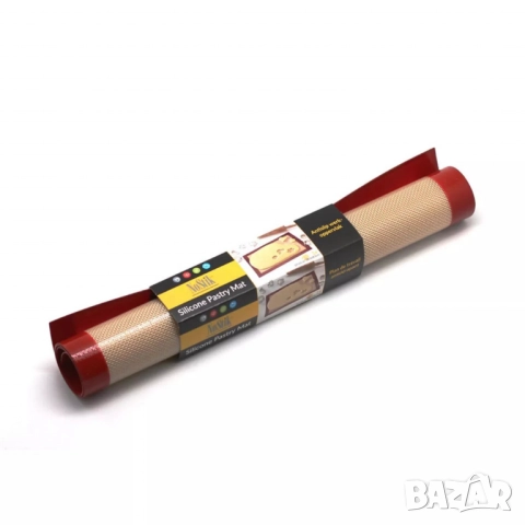 Подложка за месене и точене силиконова NoStik 38.5x58.5см., Червена граница/кафяв интериор, в кутия, снимка 6 - Други - 52112866