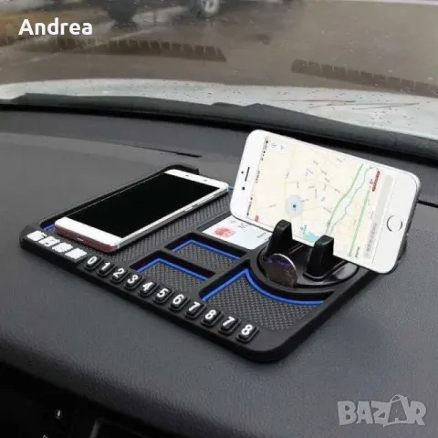 Противоплъзгаща се подложка - стойка за телефон за кола