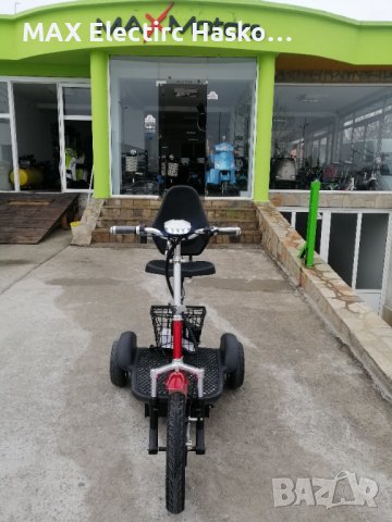 Електрическа Триколка A3 1200W/48V/12Ah - RED (Задно предаване), снимка 3 - Други - 37763710