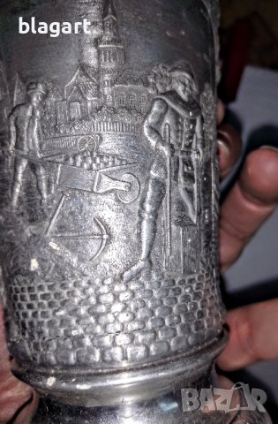 Халба на гилдията на каменоделците -Германия, снимка 3 - Антикварни и старинни предмети - 39304515