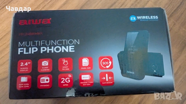 Продавам мобилен телефон AIWA FP-24., снимка 7 - Телефони с две сим карти - 52022536