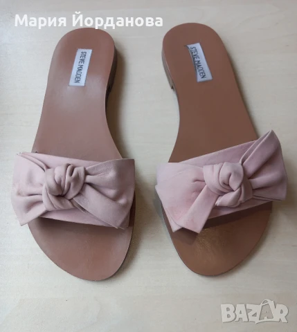 Steve Madden - Розови чехли от набук, размер 39, снимка 13 - Чехли - 51291609