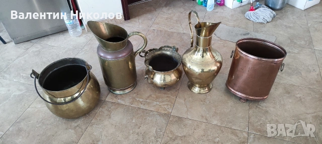месингови медни съдове.Малките по 25 евро, големите 50 евро, снимка 5 - Декорация за дома - 52392684