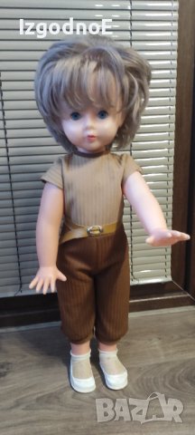 Голяма стара соц кукла, ходеща кукла, снимка 2 - Кукли - 43976358