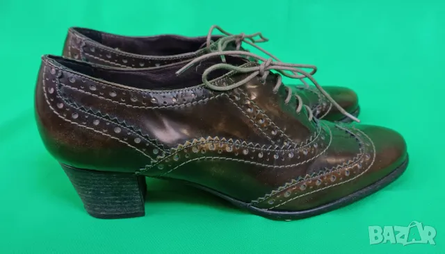 40-41 Кафяви кожени обувки(естествена кожа)