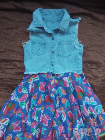 Детска Рокля за 9-10 годишна възраст, снимка 4 - Детски рокли и поли - 49830575