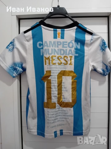 Оригинална детска фланелка на Аржентина - световни шампиони - Меси, снимка 3 - Футбол - 50669456