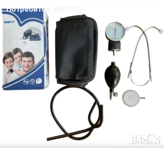 Надежден механичен апарат за кръвно налягане с вграден стетоскоп