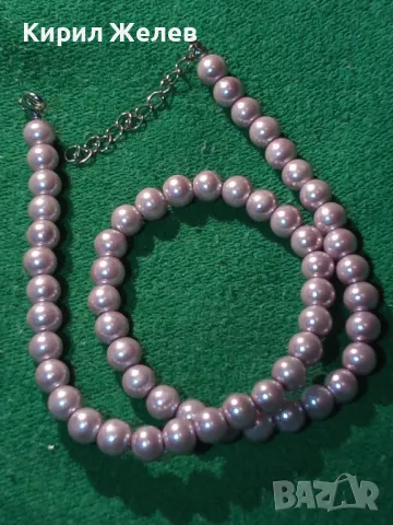 КРАСИВ ПЕРЛЕН ГЕРДАН ВИНТИДЖ АРТ СТИЛ КОЛИЕ ОГЪРЛИЦА 47278, снимка 8 - Колиета, медальони, синджири - 47210636