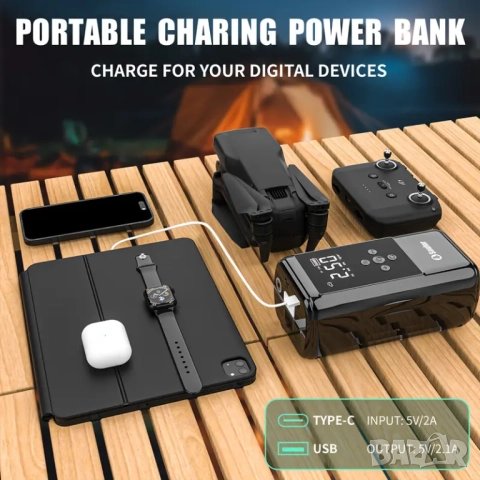 Комбиниран Jump Starter (бичѐ), Power Bank със 150 PSI компресор и LED фенер , снимка 7 - Аксесоари и консумативи - 52428074