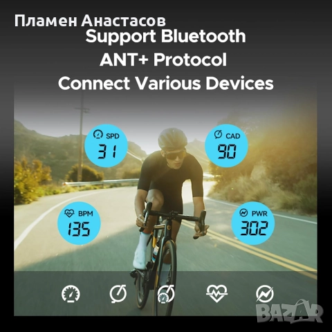 GEOID CC500 – GPS велосипеден компютър с многофункционален дисплей, снимка 6 - Аксесоари за велосипеди - 52208099