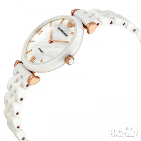 Оригинален дамски часовник Emporio Armani AR1486 Ceramica Gianni T-Bar -45%, снимка 4 - Дамски - 37776677