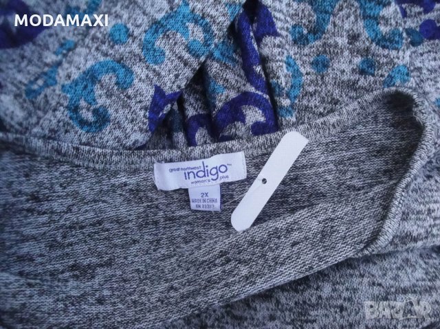3XL/4XL Нова  блуза Indigo, снимка 8 - Блузи с дълъг ръкав и пуловери - 35053736
