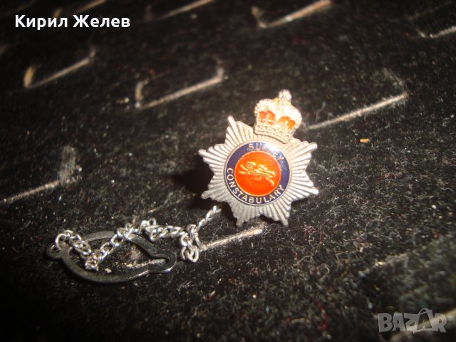 ВИНТИДЖ РЯДКА ЕМАЙЛИРАНА ЗНАЧКА с ГЕРБ 21671, снимка 3 - Колекции - 32523973