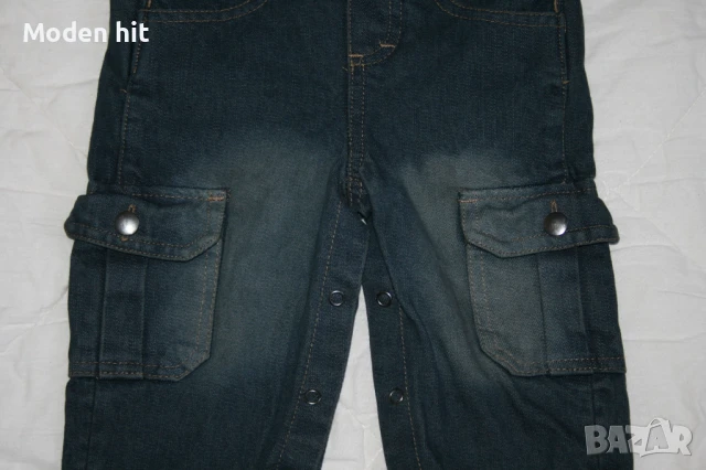 NKD - нов /с етикет/ дънков гащеризон за момче, размер 6-9 м., снимка 4 - Бебешки гащеризони - 50753704