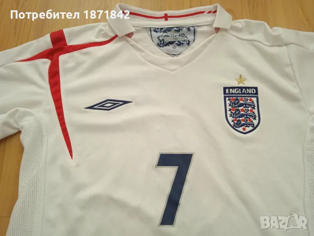 Футболна тениска на Англия / Бекъм 7, снимка 6 - Футбол - 47715515